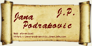 Jana Podrapović vizit kartica